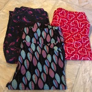 Three pairs of LuLaRoe Leggings